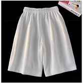 Summer Quick Dry Fitness Running Shorts Men's Loose Straight Cool Breathable 5-point Pants Wrinkled Ice Silk Beach Shorts voguable